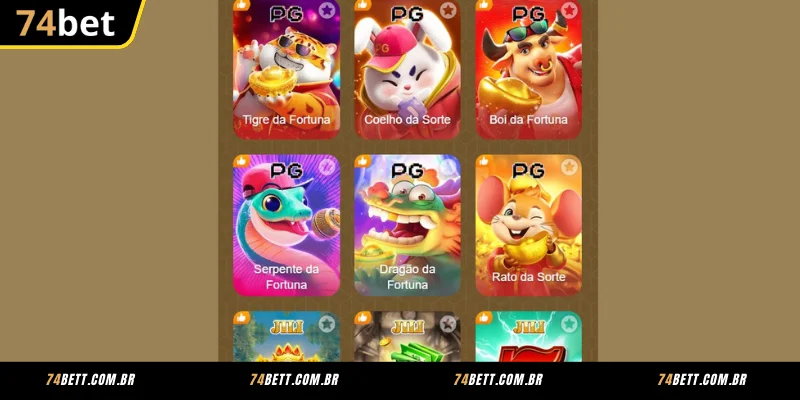 O Vasto Universo de Jogos na 74BET