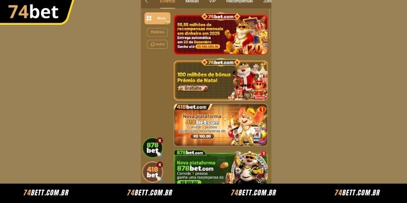 Programas Promocionais de Valor na 74BET